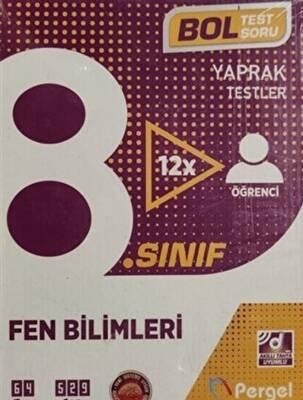 Pergel Yayınları 8. Sınıf Fen Bilimleri Kutu Test - 1