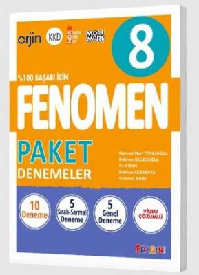 Fenomen Yayınları 8. Sınıf Fenomen 8 Paket Deneme - 1