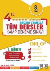 Omage Yayınları 8. Sınıf Gold Tüm Dersler 4`lü Kamp Denemesi 1. Dönem - Omage Yayınları