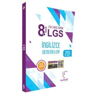 Karekök Yayıncılık 8. Sınıf İngilizce 20 Deneme - 1