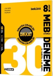 8. Sınıf İngilizce 30 Deneme - Hız Yayınları