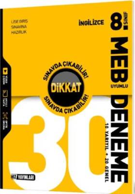 8. Sınıf İngilizce 30 Deneme - 1