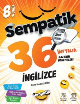 8. Sınıf İngilizce 36 Haftalık Kazanım Denemeleri - 1