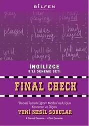 8. Sınıf İngilizce Final Check 8`li Deneme Seti - Bilfen Yayıncılık