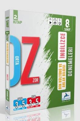 8. Sınıf İngilizce ve Din Kültürü ve Ahlak Bilgisi Orta Zor Branş Deneme - 1