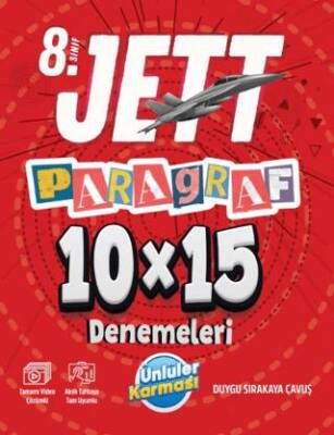8. Sınıf Jett Paragraf 10X15 Deneme - 1