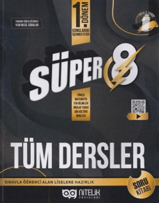Nitelik Yayınları - Bayilik 8. Sınıf LGS 1. Dönem Tüm Dersler Süper Soru Kitabı - 1