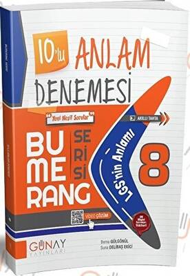 Günay Yayınları 8. Sınıf LGS 10`lu Anlam Bumerang Denemesi - 1