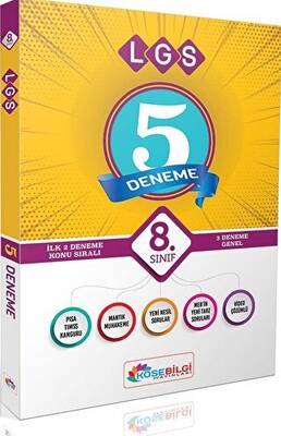 8. Sınıf LGS 5 Fasikül Deneme Video Çözümlü - 1