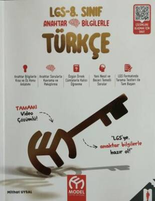 8. Sınıf LGS Anahtar Bilgilerle Türkçe - 1