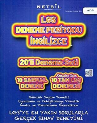 Netbil Yayıncılık 8. Sınıf LGS Deneme Periyodu İngilizce 20`li Deneme - 1