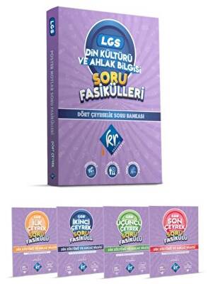 8. Sınıf LGS Din Kültürü ve Ahlak Bilgisi Soru Fasikülleri - Dört Çeyreklik Soru Bankası - 1