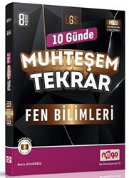 8. Sınıf LGS Fen Bilimleri 10 Günde Muhteşem Tekrar - Nego Yayınları