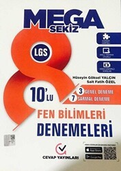 Cevap Yayınları 8. Sınıf LGS Fen Bilimleri Mega Sekiz 10 lu Deneme - Cevap Yayınları