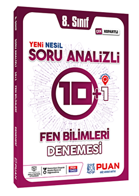 Puan Yayınları 8. Sınıf LGS Fen Bilimleri Soru Analizli Deneme - 1