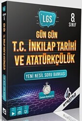 8. Sınıf LGS Gün Gün T.C. İnkılap Tarihi ve Atatürkçülük Yeni Nesil Soru Bankası - Strateji Yayınları