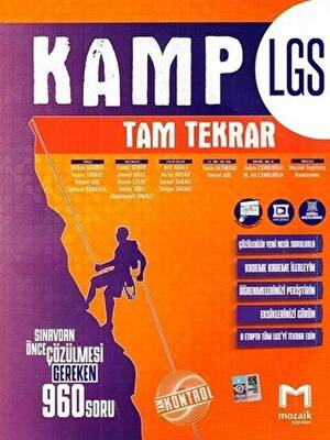 Mozaik Yayınları 8. Sınıf LGS Kamp Tam Tekrar Video Çözümlü - 1