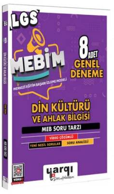 8. Sınıf LGS MEBİM Din Kültürü ve Ahlak Bilgisi 8 Adet Genel Deneme - 1