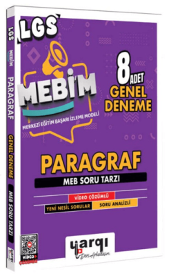 8. Sınıf LGS MEBİM Paragraf 8 Adet Genel Deneme - 1