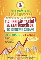 Omage Yayınları 8. Sınıf Omage Motivasyon T.C. İnkılap Tarihi ve Atatürkçülük 40 Deneme Sınavı 20 Sarmal + 20 Genel - Omage Yayınları