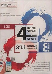Zeka Küpü Yayınları 8. Sınıf LGS Pisagor 8`li Deneme Seti - Zeka Küpü Yayınları
