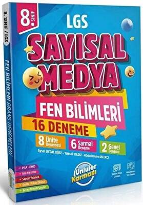 Ünlüler Yayınları 8. Sınıf LGS Sayısal Medya Fen Bilimleri 16 Deneme - 1