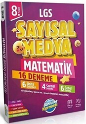 Ünlüler Yayınları 8. Sınıf LGS Sayısal Medya Matematik 16 Deneme - Ünlüler Yayınları