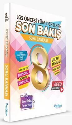 Netfen Yayınları 8. Sınıf LGS Son Bakış Soru Bankası - 1
