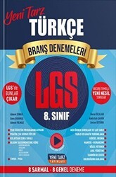 Yeni Tarz Yayınları 8. Sınıf LGS Türkçe Branş Denemeleri - Yeni Tarz Yayınları