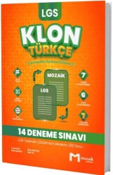 8. Sınıf LGS Türkçe Klon 14 Deneme - Mozaik Yayınları