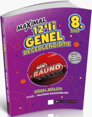 8. Sınıf Maksimal 12`li Son Raund Sözel Deneme Seti - 1