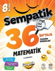 8. Sınıf Matematik 36 Haftalık Kazanım Denemeleri - Ünlüler Karması