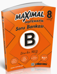 8. Sınıf Matematik B Maximal Bire Bir MEB Soru Bankası - Artı Zeka Yayınları