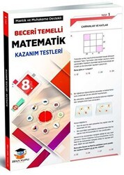 Zeka Küpü Yayınları 8. Sınıf Matematik Beceri Temelli Kazanım Testleri - Zeka Küpü Yayınları