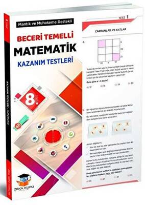 Zeka Küpü Yayınları 8. Sınıf Matematik Beceri Temelli Kazanım Testleri - 1