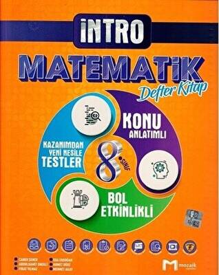 Mozaik Yayınları 8. Sınıf Matematik İntro Konu Anlatımlı Defter Kitap - 1