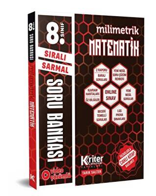 Kriter Akademi 8. Sınıf Matematik Milimetrik Soru Bankası - 1