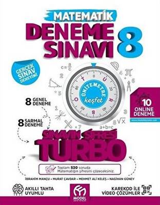 Model Eğitim Yayıncılık 8. Sınıf Matematik Sınavın Şifresi Turbo 8 Genel 8 Sarmal Deneme Sınavı Model Eğitim Yayınları - 1