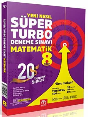 Model Eğitim Yayıncılık 8. Sınıf Matematik Süper Turbo Deneme Sınavı - 1