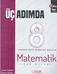 8. Sınıf Üç Adımda Matematik Soru Kitabı - Palme Yayınları
