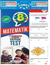 Evrensel İletişim Yayınları 8. Sınıf Matematik Yeni Nesil Video Çözümlü Yaprak Test - 1