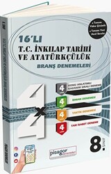 Zeka Küpü Yayınları 8. Sınıf Pisagor 16`lı İnkılap Tarihi ve Atatürkçülük Denemesi - Zeka Küpü Yayınları