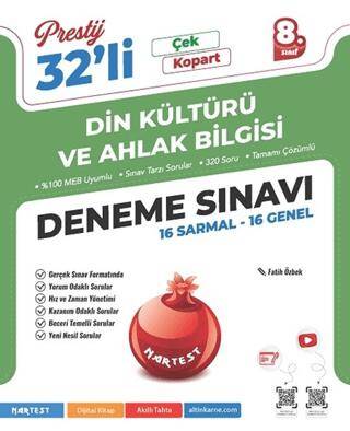 8. Sınıf Prestij Din Kültürü ve Ahlak Bilgisi 32 Deneme Sınavı - 1