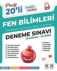8. Sınıf Prestij Fen Bilimleri 20`li Deneme Sınavı - Nartest Yayınevi