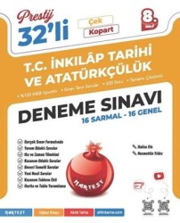 8. Sınıf Prestij T.C. İnkılap Tarihi ve Atatürkçülük 32`li Deneme Sınavı - Nartest Yayınevi