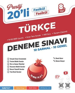 8. Sınıf Prestij Türkçe 20 Deneme - 1