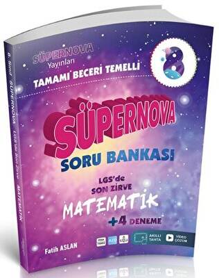 Süpernova Yayınları 8. Sınıf Süpernova Matematik Beceri Temelli Soru Bankası - 1