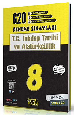Üçgen Yayıncılık 8. Sınıf T.C. İnkılap Tarihi ve Atatürkçülük 20`li Deneme Sınavı - 1
