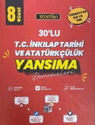 8. Sınıf T.C. İnkılap Tarihi ve Atatürkçülük 30`lu Yansıma Denemeleri - 1