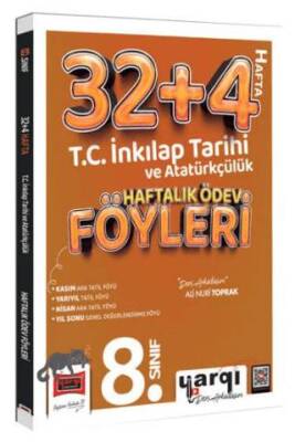 8. Sınıf T.C. İnkılap Tarihi ve Atatürkçülük 32+4 Haftalık Ödev Föyleri - 1